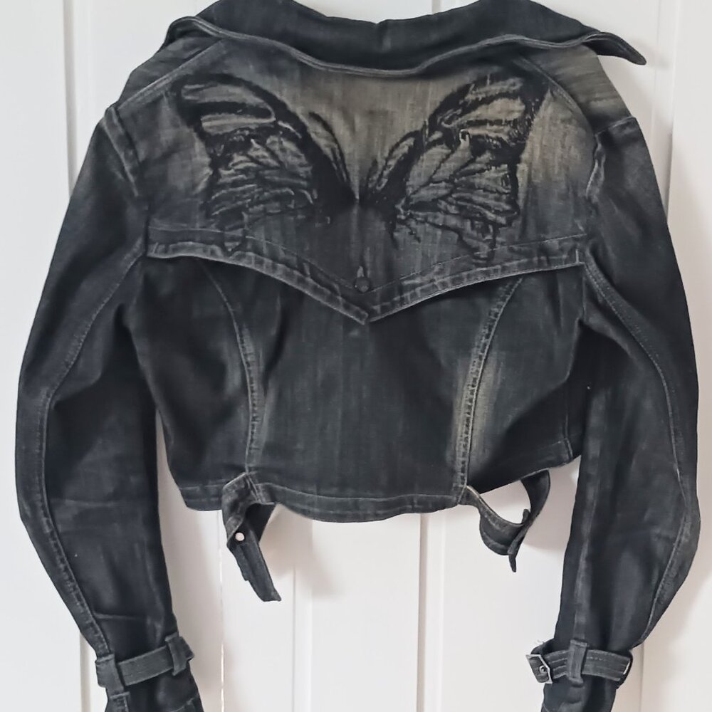 Vintage Hel's Dark Blue Denim Jean Jacket